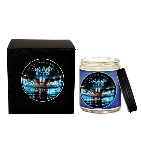 COOL WATER TYPE Single Wick Candle - Picture 2 of 3